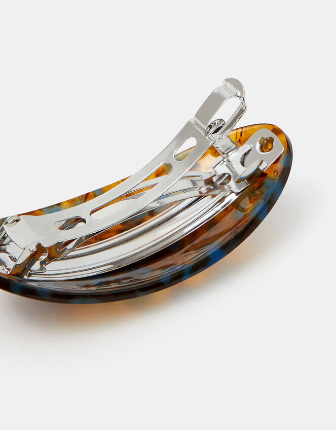 Tort Marbled Barrette Hair Clip, , large