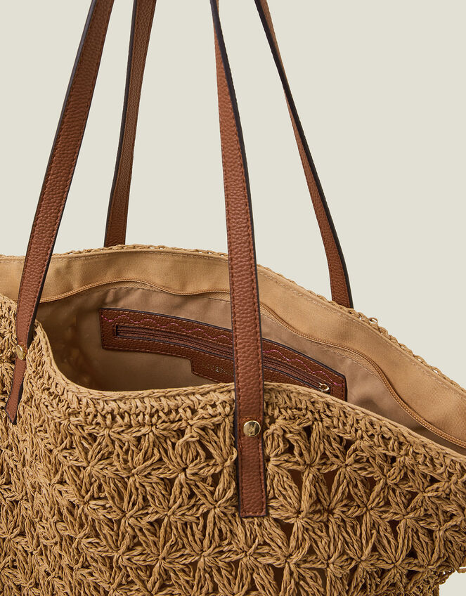 Raffia Tote Bag, , large