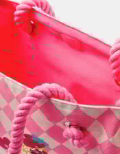 Girls Embellished Ice Cream Tote Bag, , large