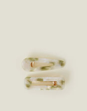 2-Pack Mix Marble Resin Salon Hair Clips, , large