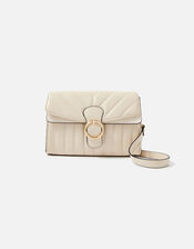 Annie Quilted Shoulder Bag, Cream (CREAM), large