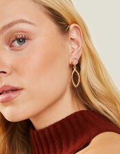 Gem Stud Teardrop Earrings , , large