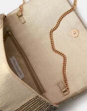 Floral Bead Embellished Clutch Bag, , large