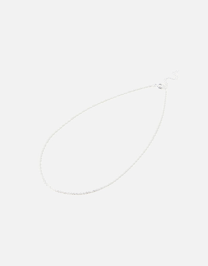 Sterling Silver Twist Chain Necklace, , large