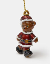 Santa Teddy Christmas Tree Decoration, , large