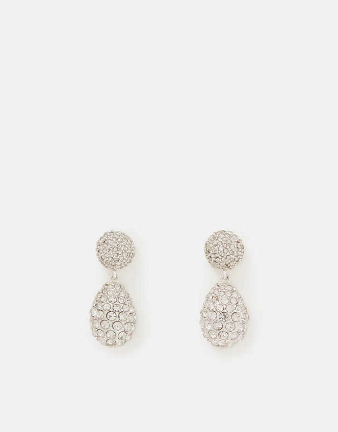 Double Drop Diamant&eacute; Earrings, , large