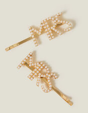 2-Pack 'Mrs' Hair Slides, , large