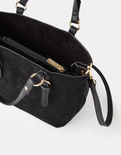Betty Handheld Bucket Bag, Black (BLACK), large