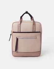 Pocket Top Handle Backpack, Brown (MOCHA), large