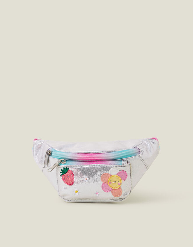 Girls Metallic Bum Bag, , large