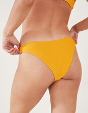 Crinkle Bikini Bottoms, Yellow (YELLOW), large