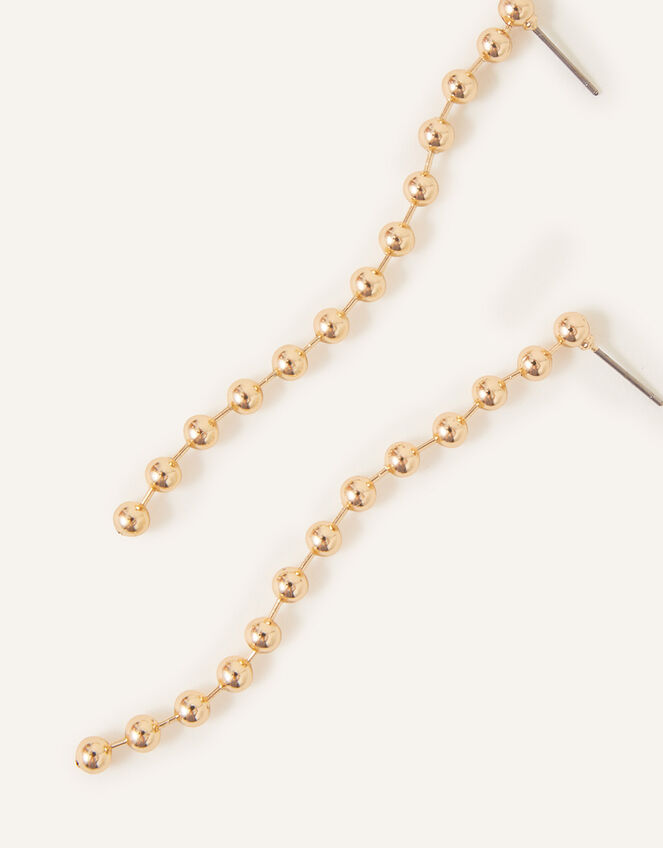 Bead Long Drop Earrings, , large