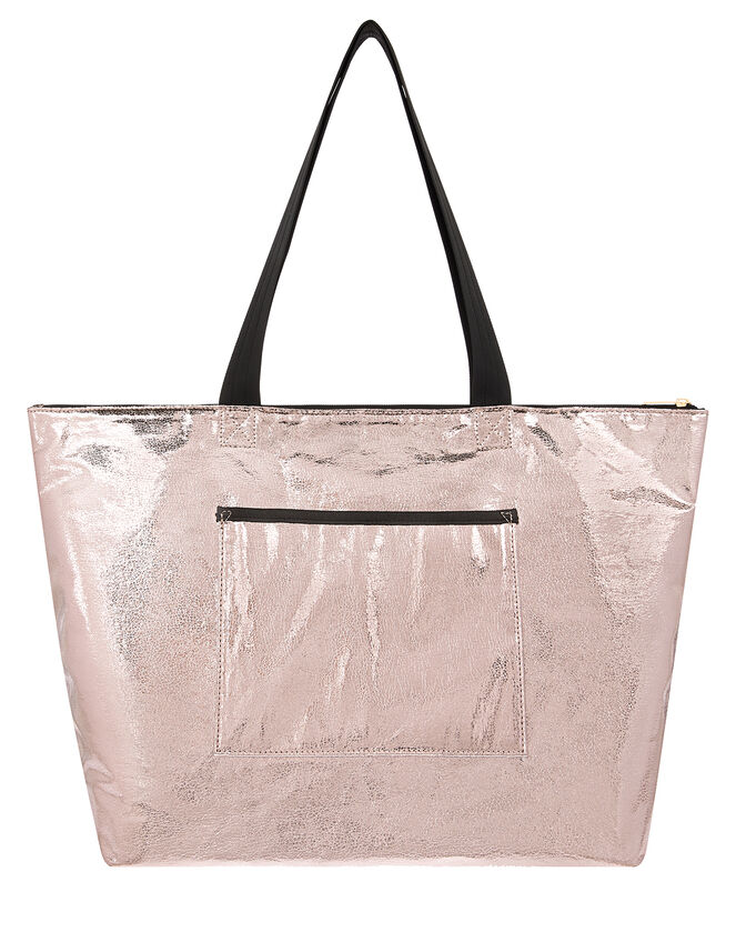 Metallic Packable Gym Bag, , large