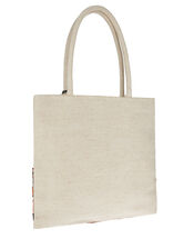 Woven Beaded Tote Bag with Tassel, , large