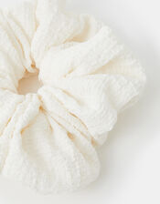 Oversized Texture Hair Scrunchie, , large