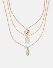 3-Pack Molten Pendant Necklaces, , large