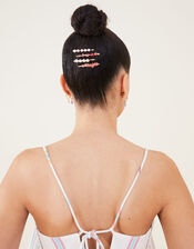Pearl Gem Hair Slides 4 Pack, , large