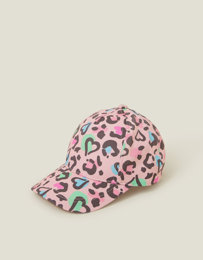Girls Leopard Print Baseball Cap, Multi (BRIGHTS MULTI), large