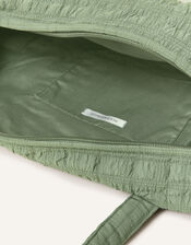 Seersucker Weekend Bag, Green (GREEN), large