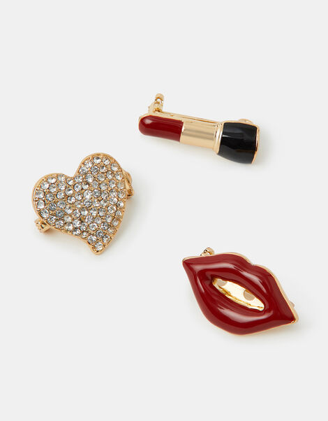 3-Pack Paris Brooches, , large