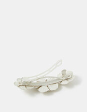 Floral Barrette Hair Clip, , large
