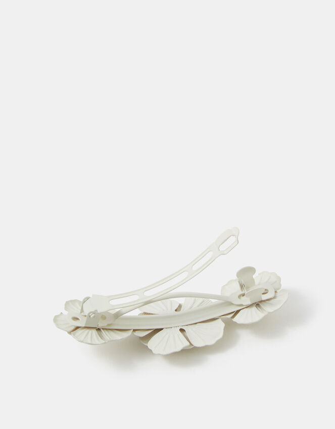 Floral Barrette Hair Clip, , large