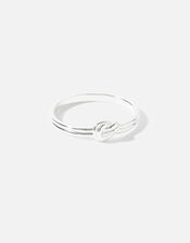 Sterling Silver Knot Ring, Silver (ST SILVER), large