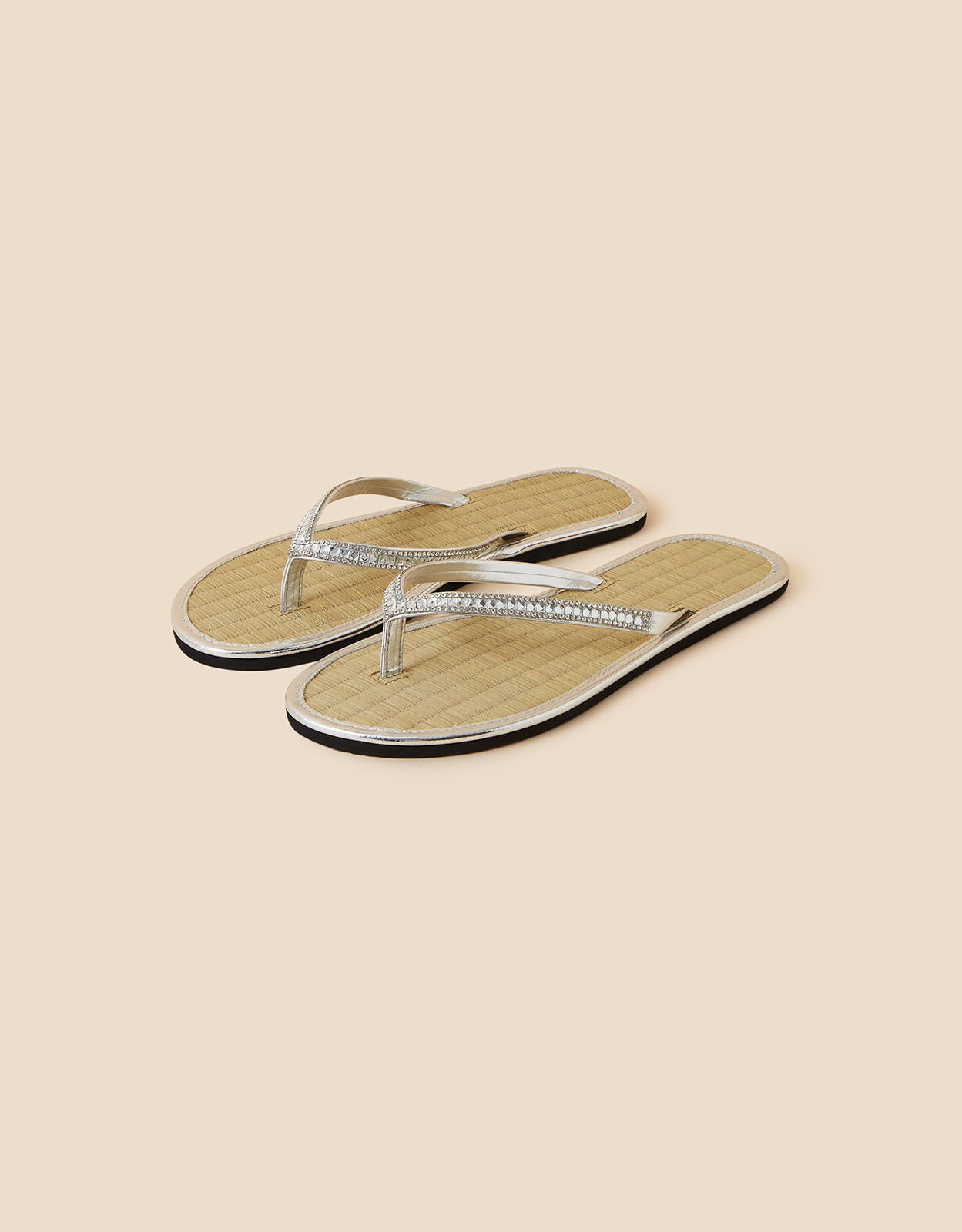 Accessorize flip flops seagrass clearance