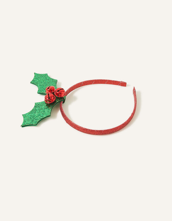 Girls Christmas Holly Headband, , large