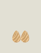 Ripple Teardrop Stud Earrings, , large