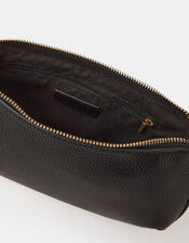 Resin Chain Strap Shoulder Bag, Black (BLACK), large