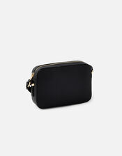 Piper Camera Croc Cross-Body Bag , Black (BLACK), large
