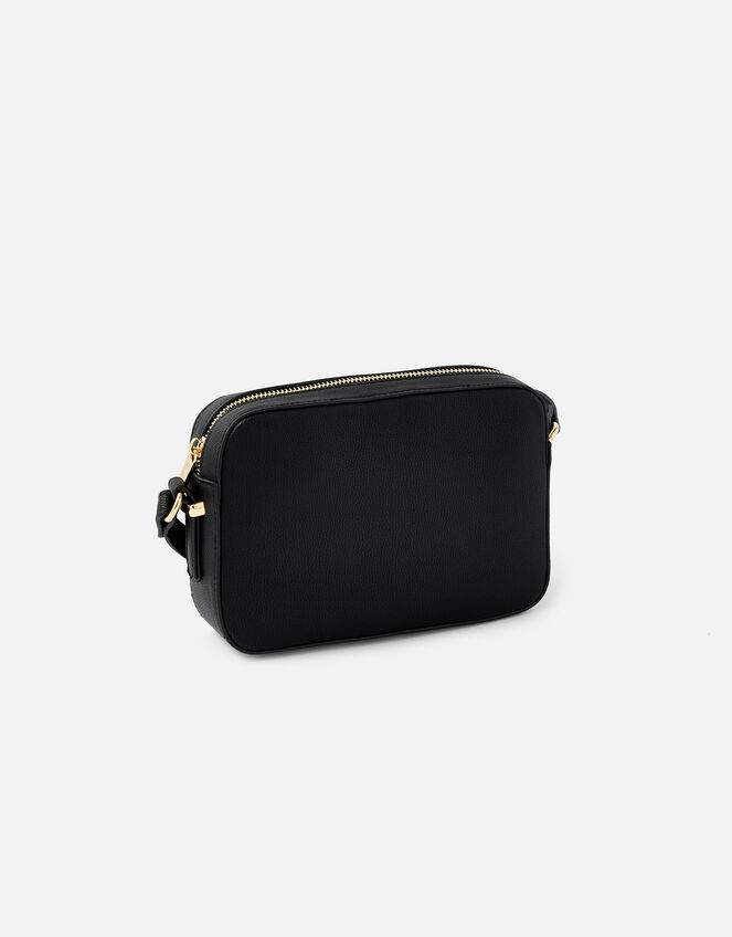 Piper Camera Croc Cross-Body Bag , Black (BLACK), large