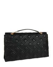 Ayda Oversized Quilted Shoulder Bag, Black (BLACK), large