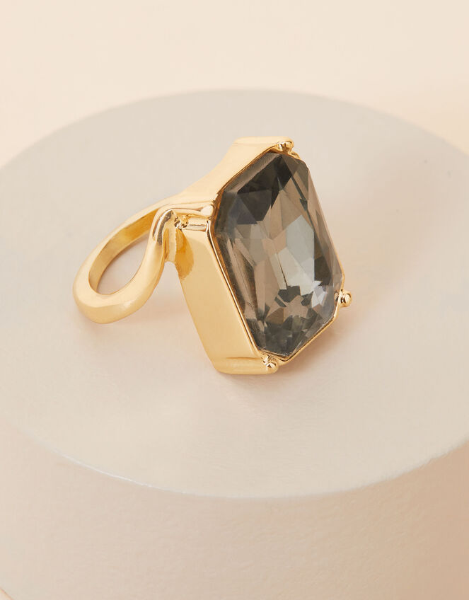 Stone Statement Ring, Grey (GREY), large