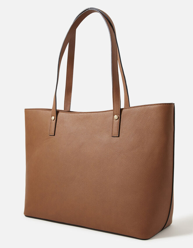 Toni Tote Bag with Pouch, Tan (TAN), large