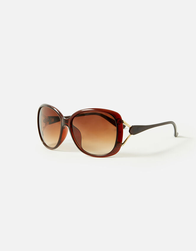 Metal Detail Wrap Sunglasses, , large