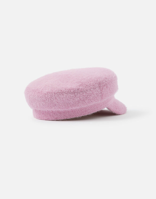 Fluffy Sparkle Baker Boy Hat, Pink (PINK), large