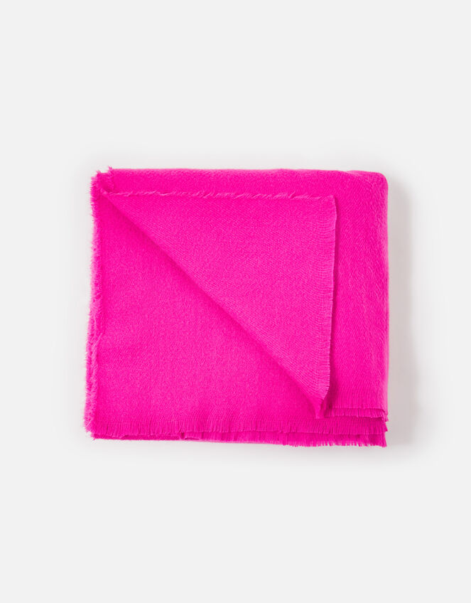 Wells Blanket Scarf Fuchsia, , large