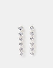 Crystal Long Drop Earrings, , large