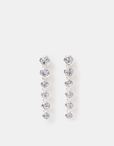 Crystal Long Drop Earrings, , large