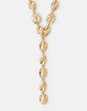 Brushed Pebble Lariat Necklace, , large