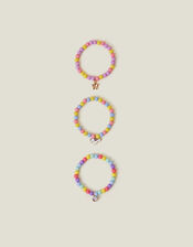 3-Pack Girls Unicorn Stretch Bracelets, , large