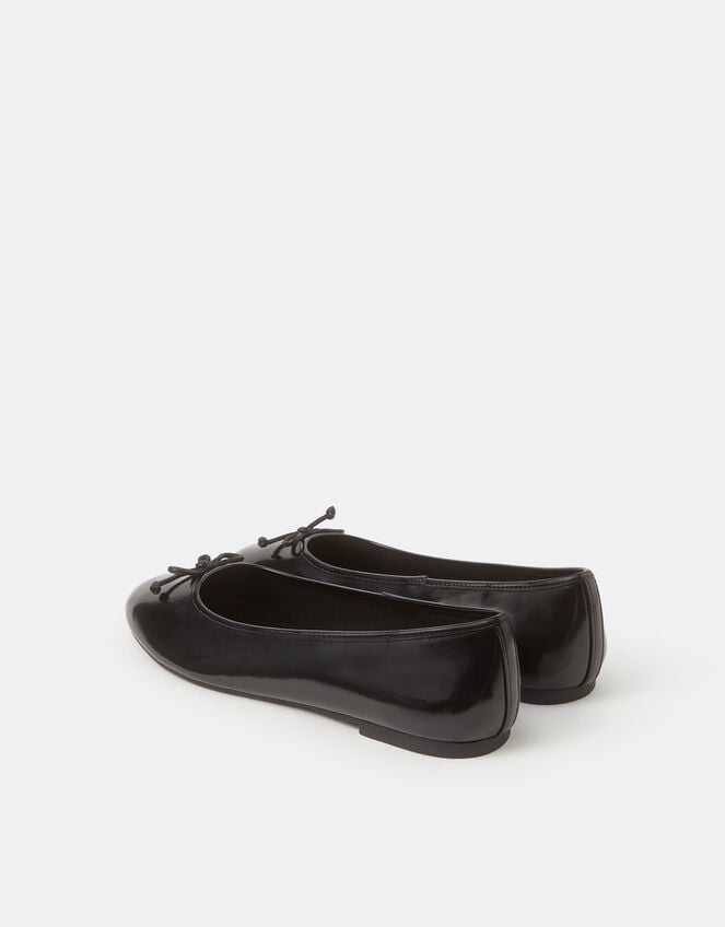 Patent Ballet Flats, Black (BLACK), large