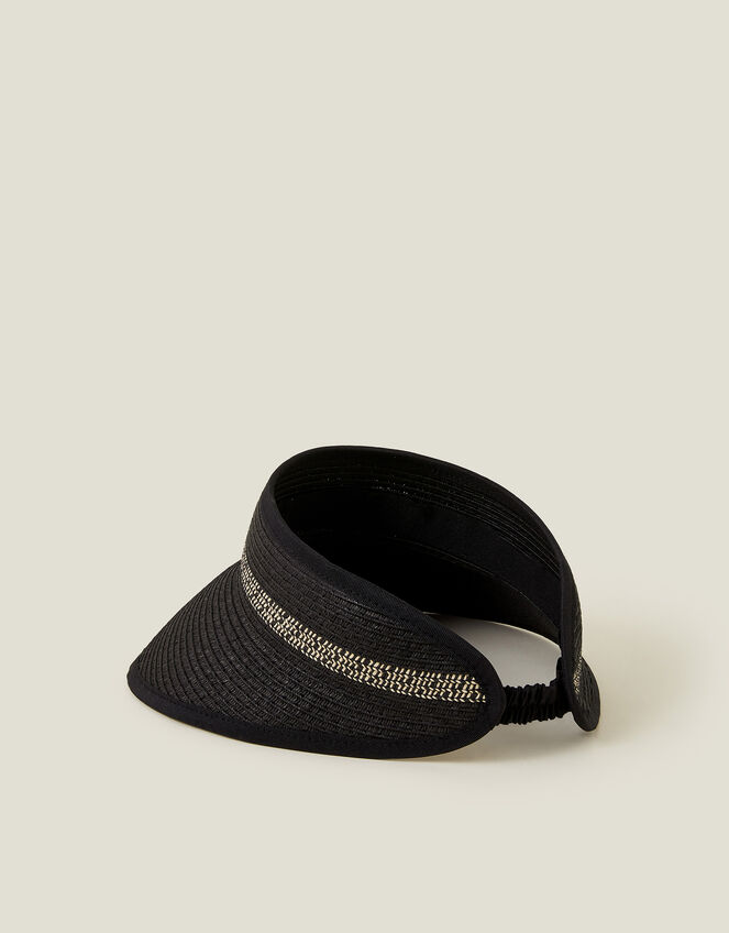 Straw Visor Sun Hat, , large