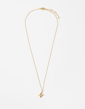 Gold Vermeil Initial Pendant Necklace - N, , large
