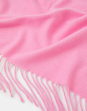 Plain Fringe Blanket Scarf, , large