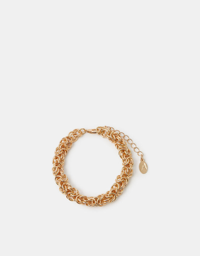 Cluster Link Chain Bracelet, Gold (GOLD), large
