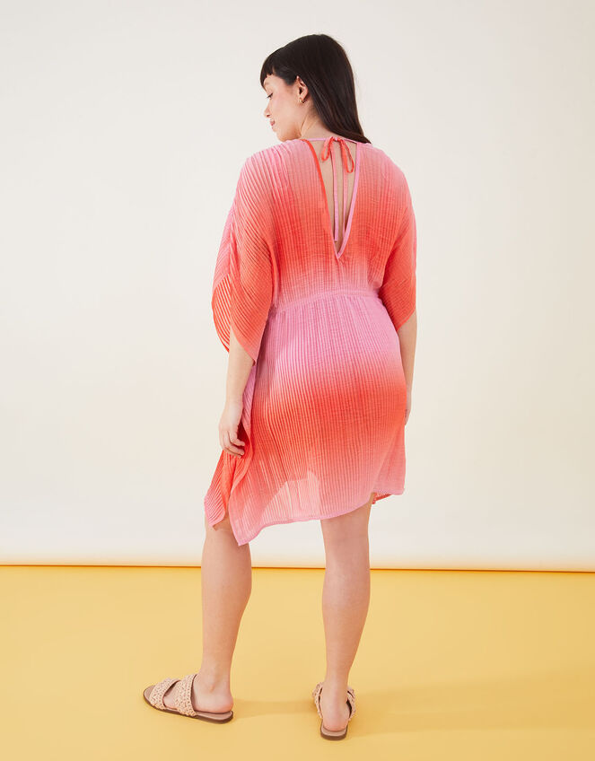 Ombre Pleated Kaftan, Pink (PINK), large