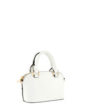 Cross-Body Kettle Bag, White (WHITE), large